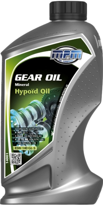 Олива трансмісійна MPM GL-5 MINERAL HYPOÏD OIL 80W-140 1 л (MPM 14001)